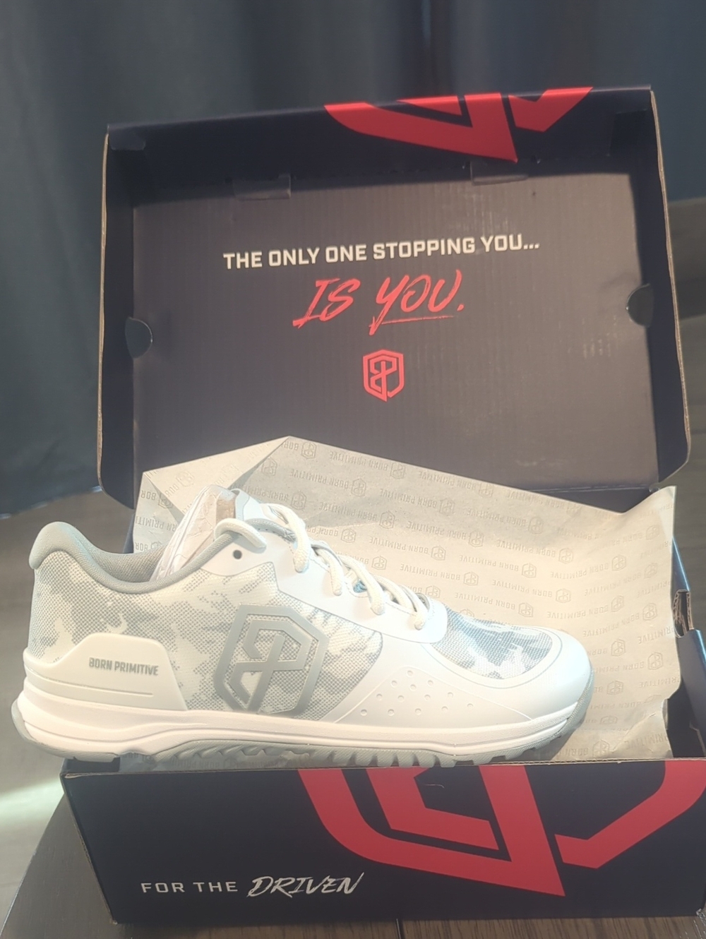 Born Primitive White & Light Gray Athletic Trainer